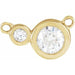 Ladies Natural Diamond Necklace Center (I1, G-H) — 14K Yellow Gold