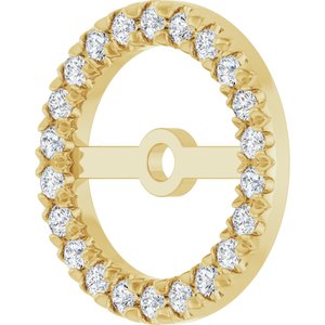 Lab-Grown Diamond French-Set Earring Jackets