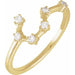 Ladies Natural Diamond Taurus Constellation Ring (I1, H+) — 14K Yellow Gold
