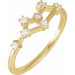 Ladies Natural Diamond Gemini Constellation Ring (I1, H+) — 14K Yellow Gold