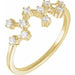 Ladies Natural Diamond Sagittarius Constellation Ring (I1, H+) — 14K Yellow Gold