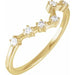 Ladies Natural Diamond Pisces Constellation Ring (I1, H+) — 14K Yellow Gold