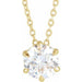 Lab-Grown Diamond Solitaire Necklace or Slide Pendant
