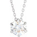 Lab-Grown Diamond Solitaire Necklace or Slide Pendant