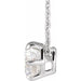 Lab-Grown Diamond Solitaire Necklace or Slide Pendant