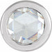 Ladies Rose-Cut Natural Diamond Bezel-Set Pendant (Vs/Si1, Ghi) — Platinum