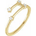 Ladies Natural Diamond Aries Constellation Ring (I1, H+) — 14K Yellow Gold