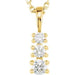 Ladies Natural Diamond Graduated Necklace (I1, G-H) — 14K Yellow Gold