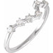 Ladies Natural Diamond Pisces Constellation Ring (I1, H+) — 14K White Gold