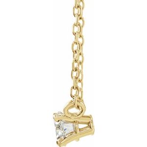 Lab-Grown Diamond Solitaire Necklace - Style 87572