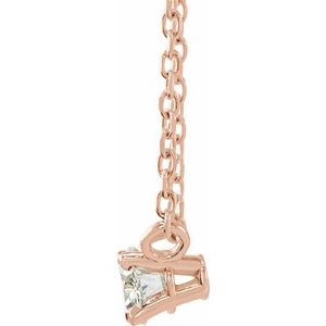 Lab-Grown Diamond Solitaire Necklace - Style 87572