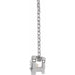 Lab-Grown Diamond Solitaire Bezel-Set Necklace