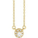 Ladies Natural Diamond Necklace (I1, G-H) — 14K Yellow Gold