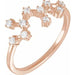 Ladies Natural Diamond Sagittarius Constellation Ring (I1, H+) — 14K Rose Gold