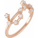 Ladies Natural Diamond Scorpio Constellation Ring (I1, H+) — 14K Rose Gold