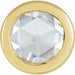 Ladies Rose-Cut Natural Diamond Bezel-Set Pendant (Vs/Si1, Ghi) — 14K Yellow Gold