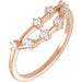 Ladies Natural Diamond Capricorn Constellation Ring (I1, H+) — 14K Rose Gold