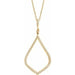 Ladies Natural Diamond Necklace (I1, H+) — 14K Yellow Gold