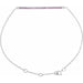Ladies Natural Pink Sapphire Bracelet — 14K White Gold