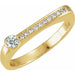 Ladies Natural Diamond Stackable Ring (I1, G-H) — 14K Yellow Gold