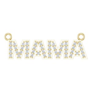 Ladies Natural Diamond "Mama" Necklace Center (I1, G-H) — 14K Yellow Gold