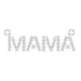 Ladies Natural Diamond "Mama" Necklace Center (Si2-Si3, G-H) — Platinum
