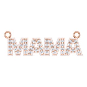 Ladies Natural Diamond "Mama" Necklace Center (I1, G-H) — 14K Rose Gold