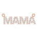 Ladies Natural Diamond "Mama" Necklace Center (I1, G-H) — 14K Rose Gold