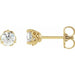 Lab-Grown Diamond Round 3-Prong Infinity-Inspired Stud Earrings
