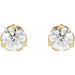 Lab-Grown Diamond Round 3-Prong Infinity-Inspired Stud Earrings