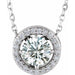 Ladies Natural Diamond Necklace (I1, G-H) — Sterling Silver