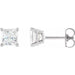 Ladies Natural Diamond Earrings — Platinum