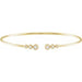 Ladies Natural Diamond Cuff Bracelet (I1, H+) — 14K Yellow Gold