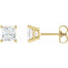 Ladies Natural Diamond Earrings — 14K Yellow Gold