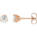 Lab-Grown Diamond Round 3-Prong Infinity-Inspired Stud Earrings