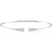 Ladies Natural Diamond Cuff Bracelet (I1, H+) — 14K White Gold