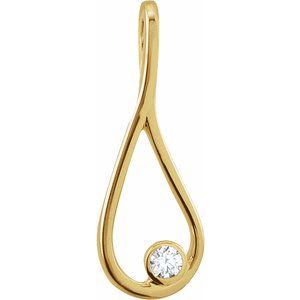 Ladies Natural Diamond The Tears of Christ® Galilee (I1, G-H) — 14K Yellow Gold