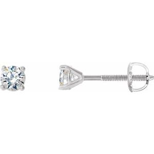 Ladies Natural Diamond Cocktail-Style Earrings (I1, G-H) — Sterling Silver