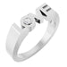 Ladies Natural Diamond Love Ring (I1, G-H) — Sterling Silver
