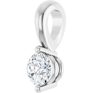 Lab-Grown Diamond Solitaire Pendant - Style 88236