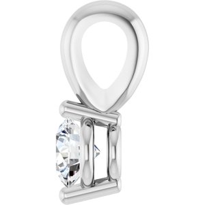 Lab-Grown Diamond Solitaire Pendant - Style 88236