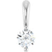 Ladies Natural Diamond Pendant (I1, G-H) — Sterling Silver