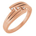 Ladies Natural Diamond Ring (I1, G-H) — 14K Rose Gold