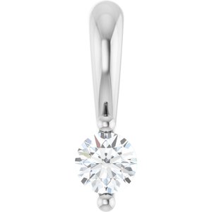 Lab-Grown Diamond Solitaire Pendant - Style 88236