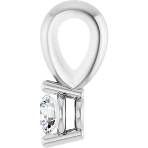Lab-Grown Diamond Solitaire Pendant - Style 88236