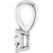 Lab-Grown Diamond Solitaire Pendant - Style 88236