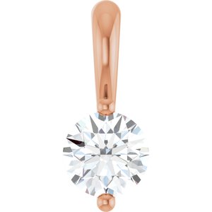 Ladies Natural Diamond Pendant (I1, G-H) — 14K Rose Gold