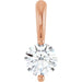 Ladies Natural Diamond Pendant (I1, G-H) — 14K Rose Gold