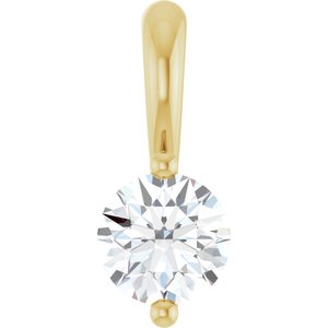 Ladies Natural Diamond Pendant (I1, G-H) — 14K Yellow Gold