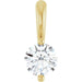 Ladies Natural Diamond Pendant (I1, G-H) — 14K Yellow Gold